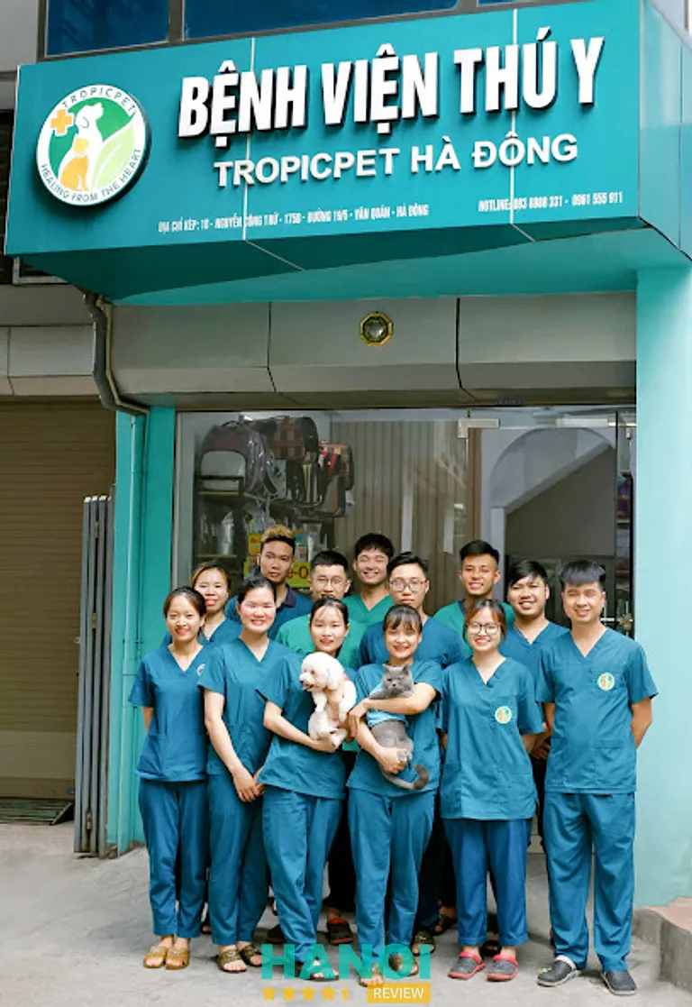 Bệnh Viện Thú Y Tropicpet: 175B Đường 19/5, P. Hà Đông
