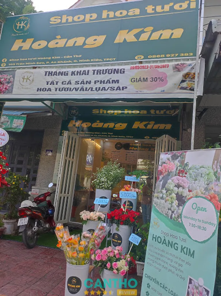 Hoa Tươi Hoàng Kim: 102 Trần Minh Sơn, Phường Tân An