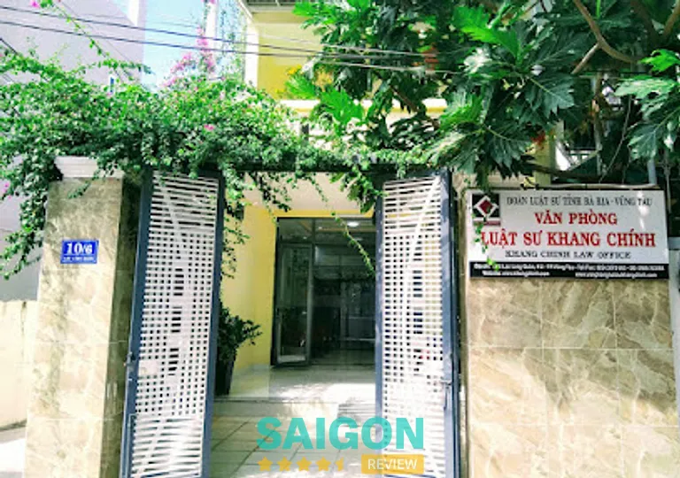 Văn phòng luật sư Khang Chính: 10/6 Lạc Long Quân, P. Vũng Tàu
